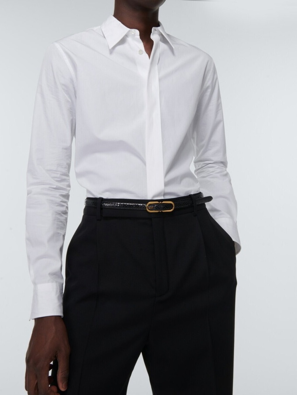 Saint Laurent Snakeskin Belt